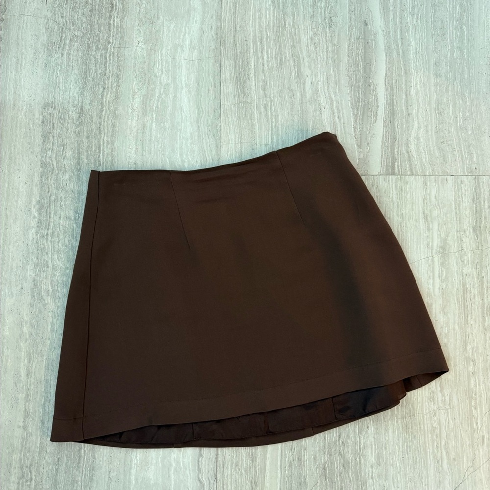 Mirror Palais Brown Mini Skirt